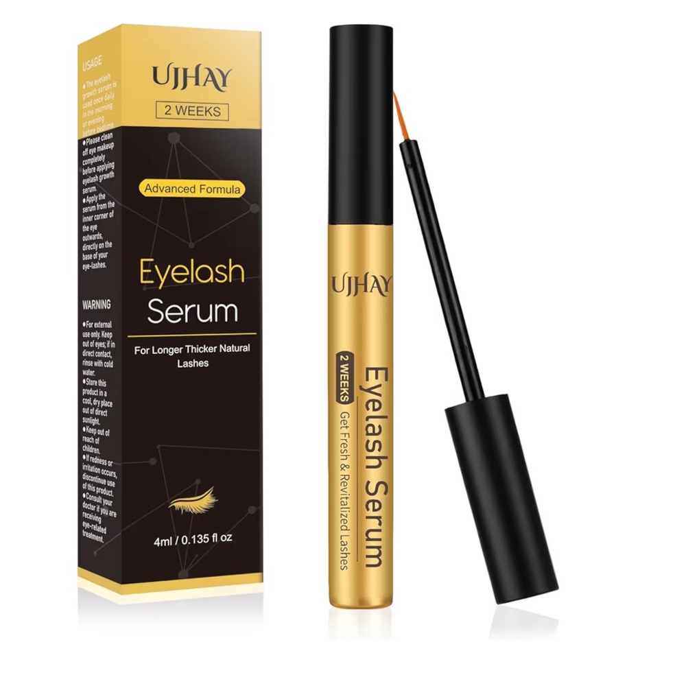 Gold Eyelash Serum for Longer, Thicker Lashes